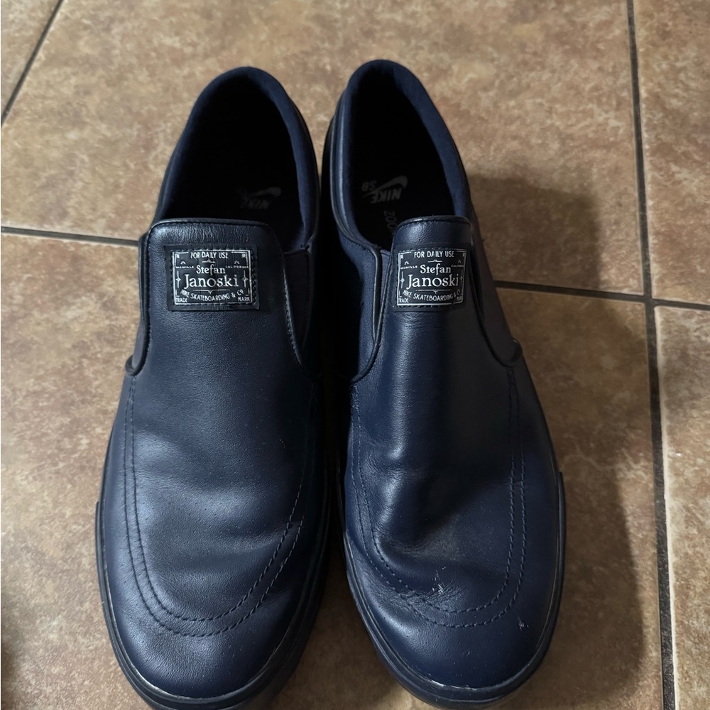 Nike Stefan Janoski Men's Blue Slip-On Shoes
